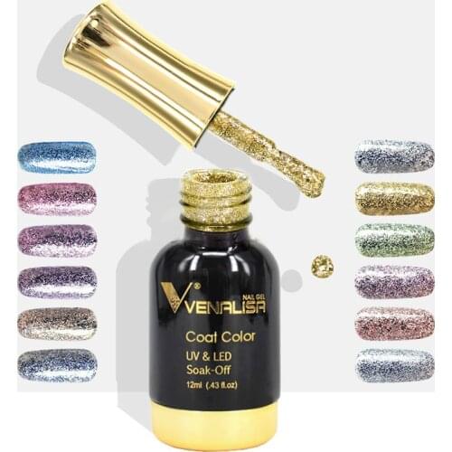 Venalisa Nail Polish 12ml Diamond Glitter Starry Sequins Platinum 2020 New