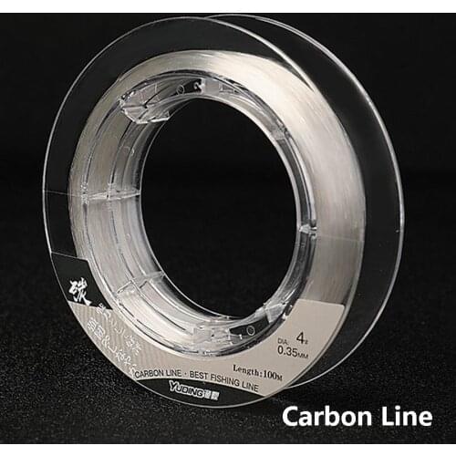 100M Super Toughness Carbon Line Transparent Powerful Low Ductility Wear Resistant Soft Farther No Adhesion Quick Cutting Water