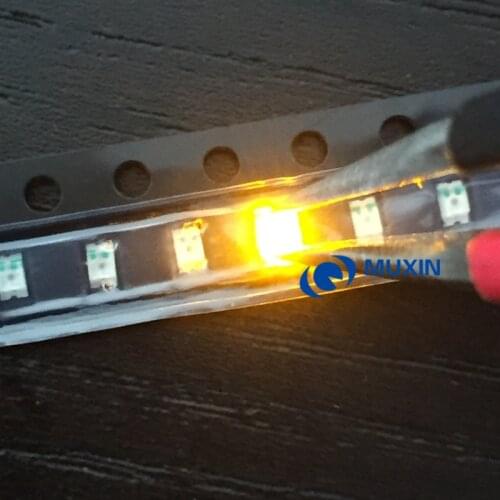 Smart Electronics 1000pcs/lot 0805 Yellow Lighting SMD Led Diode Ultra Bright 580-590nm 100-120MCD Free Shipping