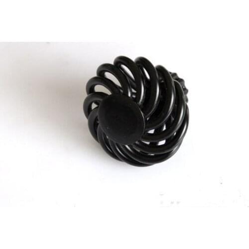 UNILOCKS 15Pcs/Lot Furniture Drawer Pull Handle Black Birdcage Iron Material ( D:35MM H:35MM )