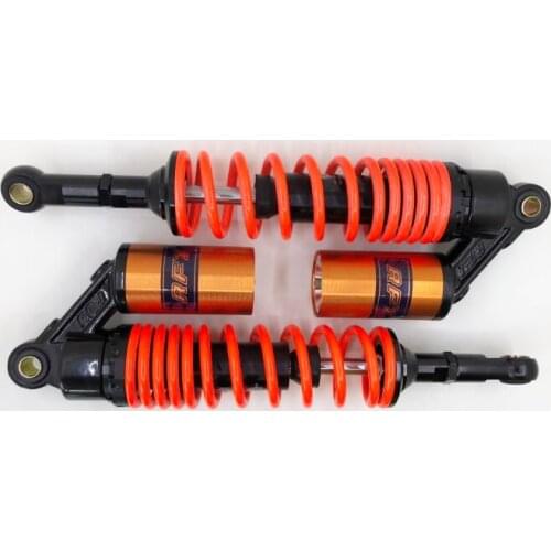 Universal 1 Pair 360mm New Motorcycle Rear Air Shock Absorber Suspension 7mm spring for honda yamaha suzuki RED