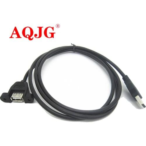 1pcs 30cm USB Male to Famale Cable USB Extension Cable Computer Motherboard Panel Mount USB Tailgate Cable With Screws 30cm AQJG