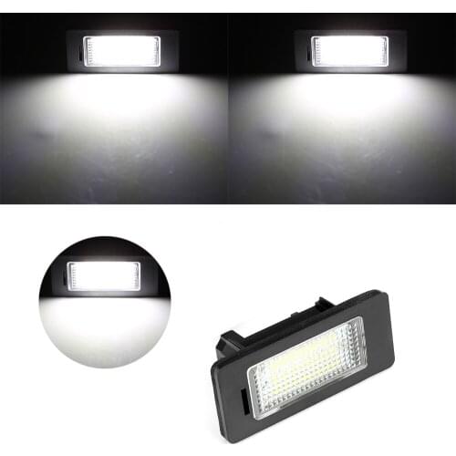 1PCS For BMW E39 E60 E61 E82 E90 E91 E92 E93 X5 X6 Error Free Led License Plate Lights Lamps Bulbs Canbus White 6000k 12V