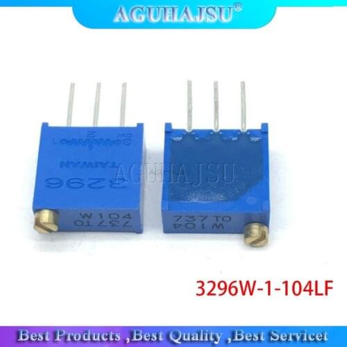10pcs 3296W-1-104LF 3296W 100K ohm 104 3296W-1-104 3296W-104 W104 Trimpot Trimmer Potentiometer
