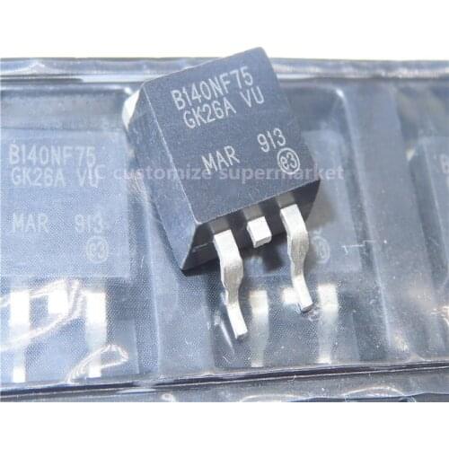 10PCS/LOT STB140NF75 B140NF75 TO-263 75V 120A SMD Triode