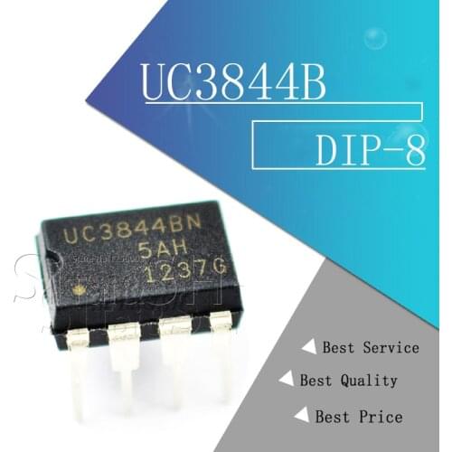 10PCS UC3844B DIP8 UC3844BN DIP-8 UC3844 UC3844AN UC3844A DIP new and original IC