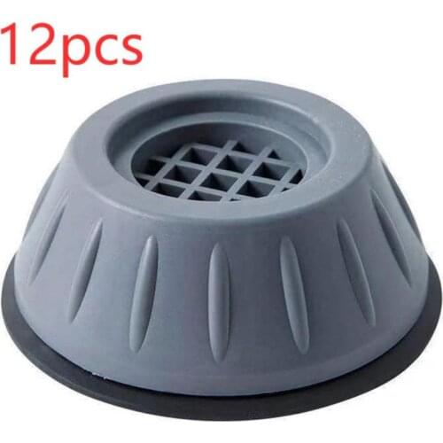 12 Pcs Washing Machine Nonslip Shock Absorber Fixed Antishake Base Refrigerator Sofa Table Bracket Wear Resistant Furniture Pads