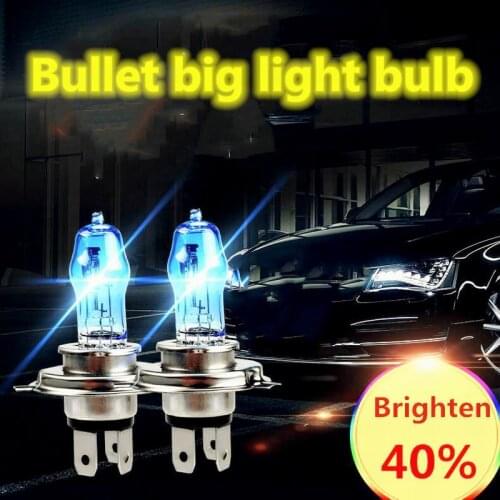 2 Pcs Car Halogen Lamps Durable Eco-Friendly Safety Car H1 /H3/ H4/ H7 White Light Xenon Light Fog Light For Car Accessories
