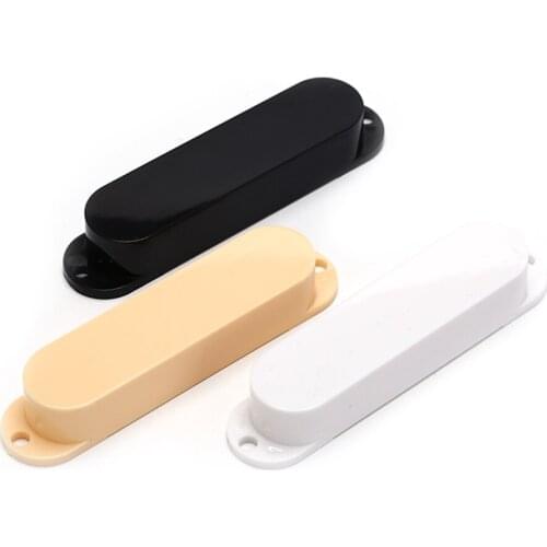 3pcs Closed Plastic Single Coil Guitar Pickup Covers For Fender Strat Electric Guitar Black White Gold High Quality Accessories
