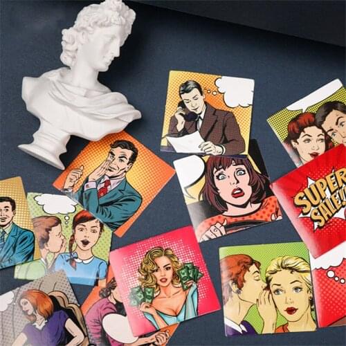 46pcs Scrapbook Stickers DIY Letter Vintage Stamp Sealing Label waterproof Scrapbooking Sticker Diary Albums Bullet Journal