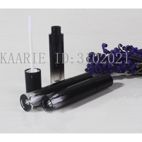 5ML 20pcs/lot 50pcs/lot Shiny Black Gradient Plastic Lip Gloss Tube, DIY Beauty Classic Liquid Lipstick Container, Portable Tool