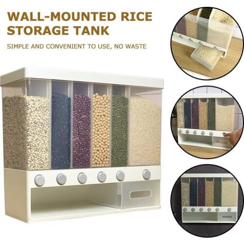 9-10L Wall-mounted Dry Food Dispenser Grain Rice Bucket Wall-mounted Rice Storage Review 2020 - Does it Work