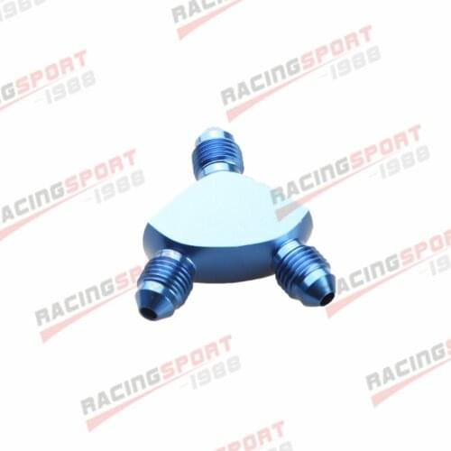 AN-3 X 3AN X AN3 -3AN 3 AN Y Block Adapter Fitting Aluminum Blue