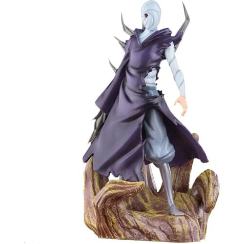 Naruto Shippuden Anime Figure Action GK Uchiha Obito Figma 25cm ABS Statue Oversized Desktop Collection Toys For Children Gift
