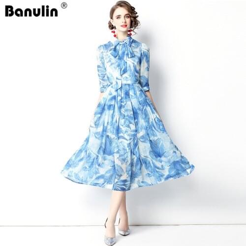 Banulin Blue Summer Dresses