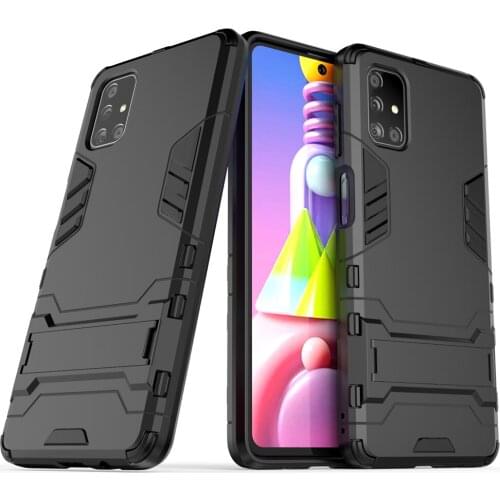 Kickstand Case For Samsung M51 Case Shockproof Armor TPU + PC Tough Cover for Samsung Galaxy M51 SM-M515F/DSN M 51 6.7'' Coque