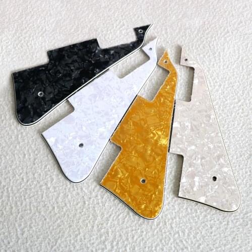 Black White Pearloid lp guitar pickguard in gold pearl color for LP/SG guitars