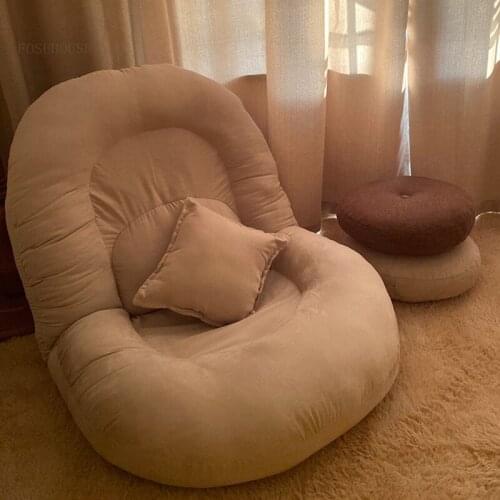 Living Room Home Furniture Lazy Sofa Hotel Tatami Bedroom Small Apartment Single Back Sofas Dormitory Balcony Study Sofa Chair