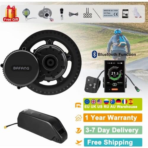 Bafang 48V 750W Mid Motor Ebike Conversion Kits SCP BMS System Lithium Battery 13Ah 18650 Cell E-bike Electric Bicycle BBS02B