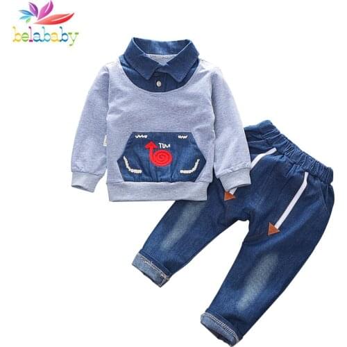 Spring Casual 2PCS Hoodies+Pants Set Boys Girls Clothing Long Sleeve Child Clothes Cotton Children Clothing For Girls Boys