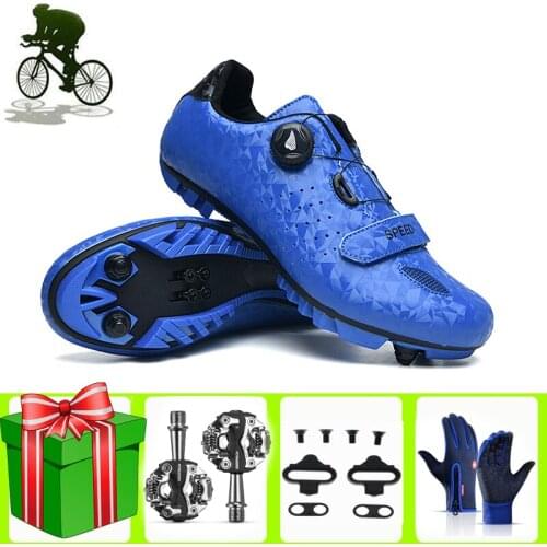 Self-Locking Cycling Shoes Sapatilha Ciclismo Mtb Men Sneakers Women Bicycle Breathable Mountain Bike Bicicleta Carretera