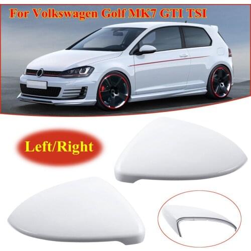 For VW Golf MK7 Golf 7 GTI TSI 2014 2015 2016 17 2018 Front Left Right White Rearview Side Wing Mirror Cap Cover 5G0857538E