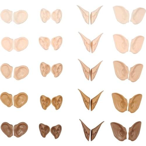 DBS blyth doll ear Human ears,Elf ears Installed with clay, no cutting required White Skin,Tan Skin,Dark Skin,Natural Skin