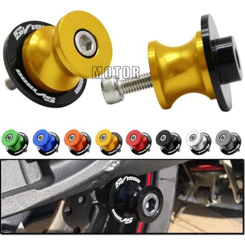 Motorcycles CNC 8MM Rear Swingarm Spools For Suzuki SV650 SV650S SV1000 SV1000S All Year Swing Arm Protector SV 650 1000 S 8 mm