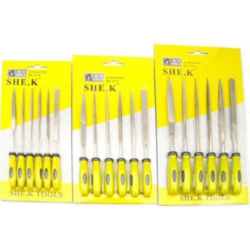 6 pieces diamond file set precision file tool set mold watch maintenance tool set 6 pieces