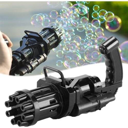 New Gatling bubble toy gun automatic soapy water automatic bubble machine summer indoor outdoor wedding mothers day holiday