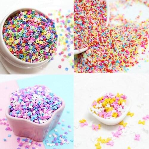 100g Polymer Clay Sprinkles DIY Food Craft Fake Rainbow Toppings Confetti Phone Case Decoden Resin Embellishments