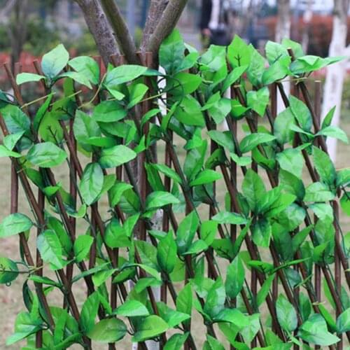Expanding Trellis Fence Garden Backyard Artificial Retractable Fence UV Protected Privacy Screen for Outdoor Indoor Use
