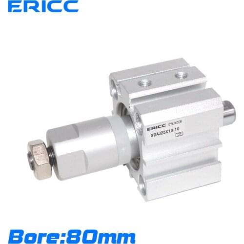 SDAJ80-5/10/15/20/25/30/35/40/45/50/-50-SB adjustable cylinder Compact Cylinder