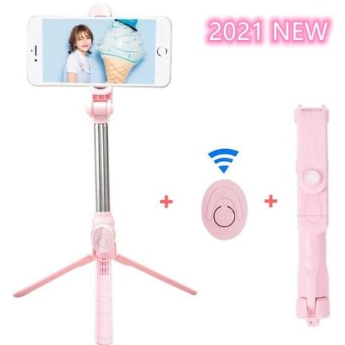 Wireless Bluetooth Selfie Stick Tripod With Remote Control For girls Huawei iphone Smart Phone Monopod Selfie stick with tripod