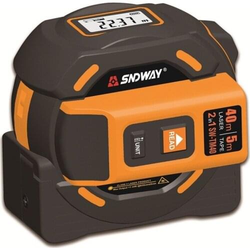 SNDWAY SW-TM40 SW-TM60 Laser distance meter Tape rangefinder multi function Self-Locking Hand Tool Device