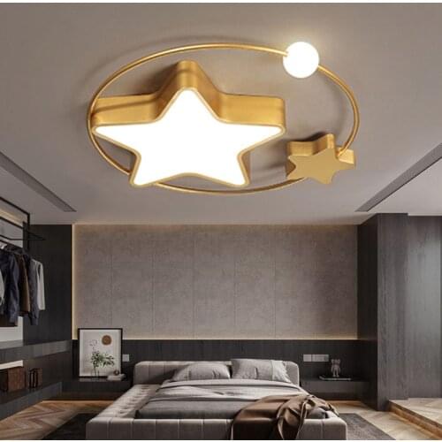 Modern LED Star Ceiling Lamps for Bedroom Living Dining Study Kid Room Corridor Nursery Home Indoor Decoration Light Fixtures