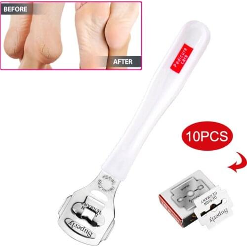 Callus Remover Pedicure Tool Foot Care Hard Dead Skin Cutter Shaver With Replacement Accessories WH998