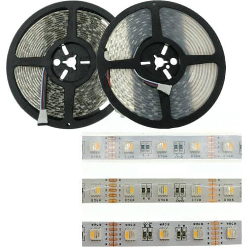12mm wide led strip light 5050 1m 2m 5m RGBW RGB+WW 4 color in 1 led chip led stripe waterproof Diode Tape Backlight DC 12V 24V