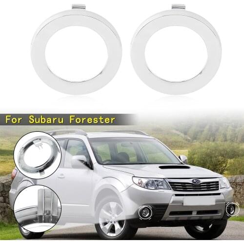 Fog Light Lamp Cover For Subaru Forester 2009 2010 2011 2012 2013 Front Chrome Cap Trim Ring Garnish 57731SC000 57731 SC000