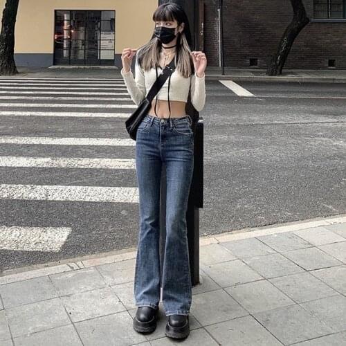 High Waist Loose Comfortable Jeans For Women Wide Leg Pants Elastic Fashion Boyfriend Style Denim Pants Trousers Plus Size