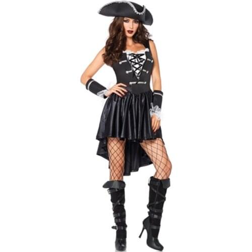 Women Pirates Costumes Cosplay Halloween Fancy Party Dress