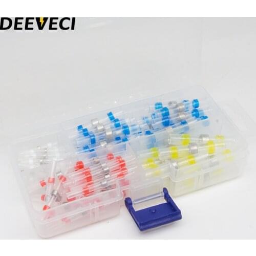 10~250PCS Heat Shrink Connectors Waterproof Solder Wire Connector Heat Shrink Butt Crimp Terminals Kits - Electrical Connectors