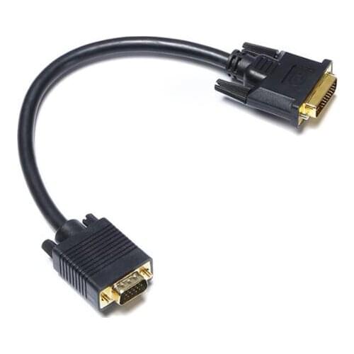 2019 DVI Maschio a 24 + 1 DVI-D Cavo Video Adattatore Maschio Placcato In Oro 1080 P per HDTV DVD proiettore