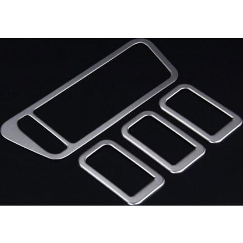 Car styling 4pcs/set Stainless Steel Door Window Button Frame Round Trim Covers For VW Volkswagen Golf 7 MK7 Auto Accessories