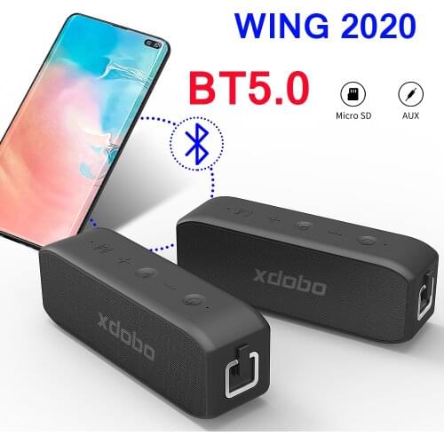 Wireless 20W Waterproof WING 2020 Subwoofer HIFI Speakers Bluetooth-compatible Portable BT Box Outdoor TWS Audio Player Boombox