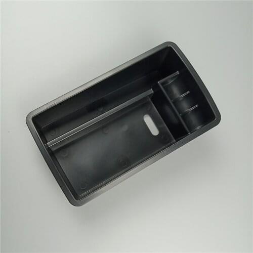 Black Center Console Armrest Box Storage Box Decoration Cover Trim For Audi A3 2014-2018 Car Interior Accessories