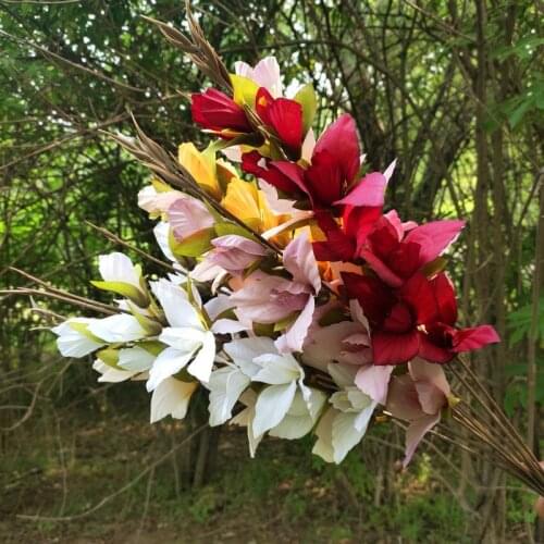 1pc 8 heads 67cm Artificial Silk Butterfly Orchid Flowers High Quality Fake Flower for Wedding Party Christmas Home Decoration