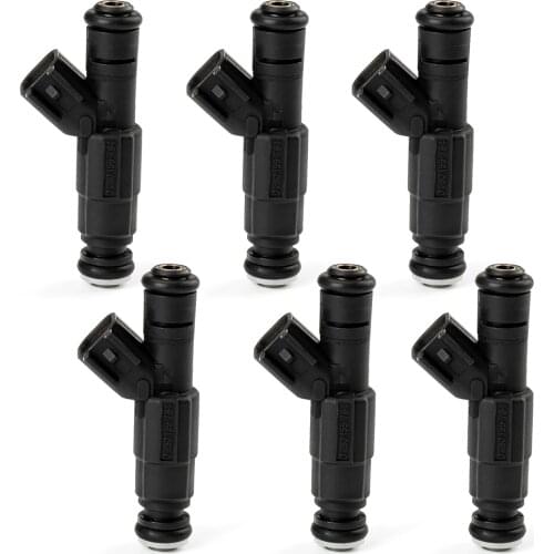 Set of 6 4-Hole Fuel injectors For Jeep Grand Cherokee Wrangler 4.0L 0280155784 280155784 RL669938AB FJ570 High Quality