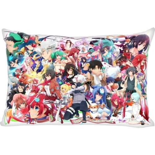 Anime Gintama Pillow Cover Bedroom Home Office Decorative Pillowcase Rectangle Zipper Pillow Cases Satin Fabric A12.21