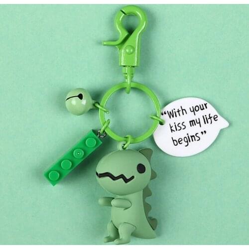 2020 New Fashion Cute Dinosaur Keychain Fashion Key Ring men and women Cartoon Key Chain Give a small Gift High Quality